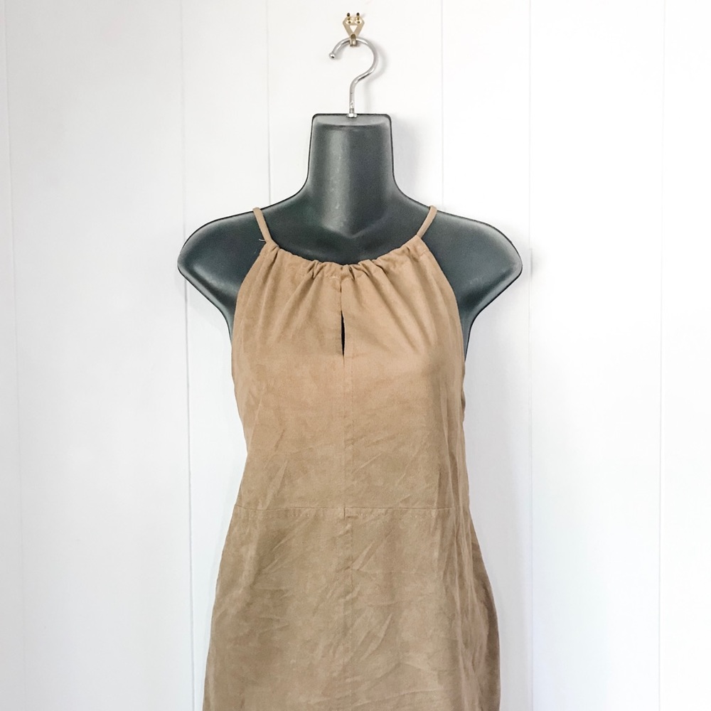 MAX STUDIO Faux Suede Tank Top